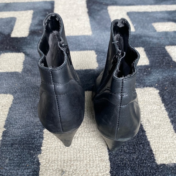 Leather Wedge Ankle Boots - Picture 4 of 5